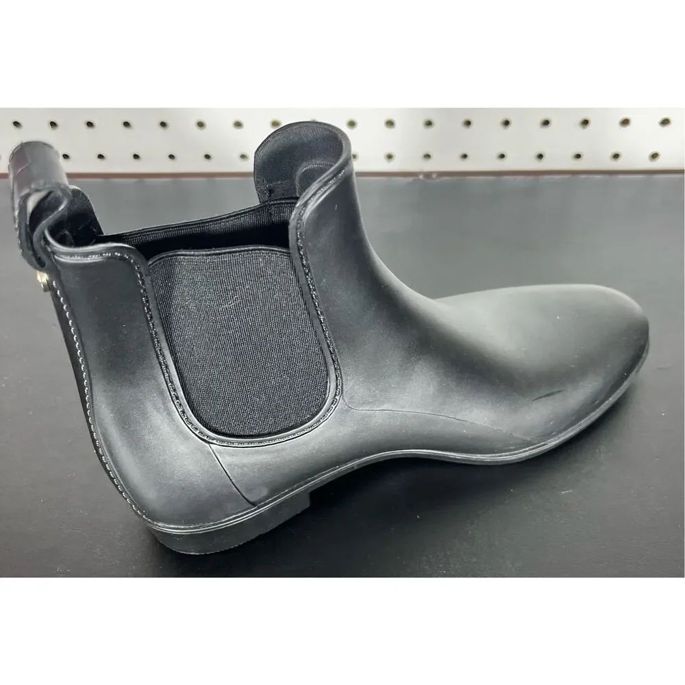 Sam Edelman Womens Tinsley Black Rubber Boots size 9 - Picture 3 of 11